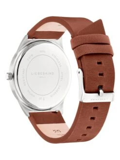 Liebeskind Kwartshorloge Lichtbruin/zilverkleurig/wit -Gstar Kleding Winkel liebeskind kwartshorloge lichtbruin zilverkleurig wit 3