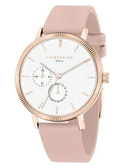 Liebeskind Kwartshorloge Lichtroze/roségoudkleurig/wit -Gstar Kleding Winkel liebeskind kwartshorloge lichtroze rosegoudkleurig wit 1