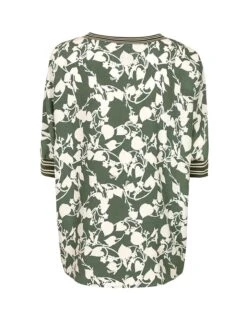 Blouse "Ecatarina" Kaki/wit -Gstar Kleding Winkel lieblingsstuck blouse ecatarina kaki wit 2
