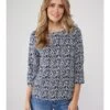 Blouse "Enie" Donkerblauw -Gstar Kleding Winkel lieblingsstuck blouse enie donkerblauw