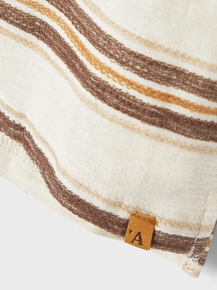 Lil Atelier Shirt "Dodo" Beige/bruin/lichtbruin 4 Lil Atelier Shirt "Dodo" Beige/bruin/lichtbruin - Afbeelding 2