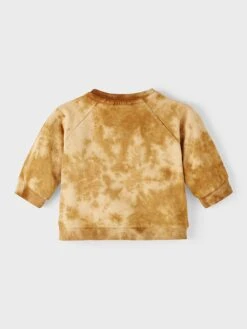 Lil Atelier Sweatshirt "Ralf" Geel/lichtbruin -Gstar Kleding Winkel lil atelier sweatshirt ralf geel lichtbruin 1