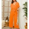 Linnen Jumpsuit Oranje 1 Linnen Jumpsuit Oranje -Gstar Kleding Winkel lin passion linnen jumpsuit oranje