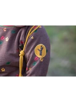 Sweatshirt "Falling Leaves" Lichtbruin -Gstar Kleding Winkel little green radicals sweatshirt falling leaves lichtbruin 1