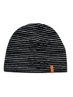 Beanie "Winterstripes" Zwart