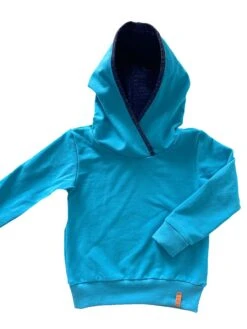 Hoodie "Elias Aqua" Blauw