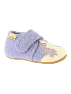 Living Kitzbühel Pantoffels "Eenhoorn & Ster" Paars