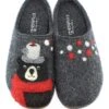 Living Kitzbühel Pantoffels "IJsbeer & Kopje" Antraciet -Gstar Kleding Winkel living kitzbuhel pantoffels ijsbeer and kopje antraciet