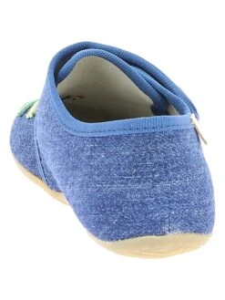 Living Kitzbühel Pantoffels "Krokodil" Blauw -Gstar Kleding Winkel living kitzbuhel pantoffels krokodil blauw 3