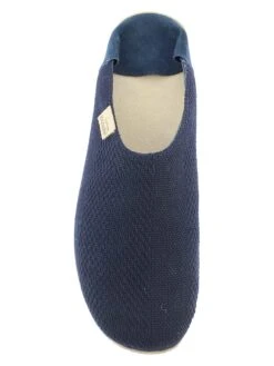 Living Kitzbühel Pantoffels "Visgraatmotief" Donkerblauw -Gstar Kleding Winkel living kitzbuhel pantoffels visgraatmotief donkerblauw 2