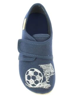Living Kitzbühel Pantoffels "Voetbal" Donkerblauw -Gstar Kleding Winkel living kitzbuhel pantoffels voetbal donkerblauw 1