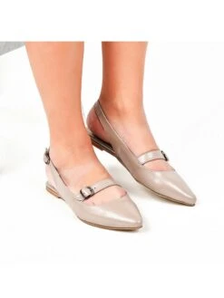 Leren Ballerina's Crème -Gstar Kleding Winkel lizza shoes leren ballerinas creme 5