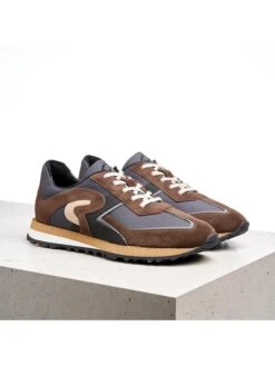 Lloyd Sneakers Bruin/grijs -Gstar Kleding Winkel lloyd sneakers bruin grijs 2