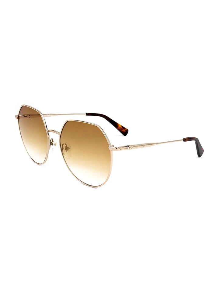 Longchamp Dameszonnebril Goudkleurig/oranje 4 Longchamp Dameszonnebril Goudkleurig/oranje - Afbeelding 2