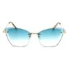 Longchamp Dameszonnebril Goudkleurig/turquoise -Gstar Kleding Winkel longchamp dameszonnebril goudkleurig turquoise