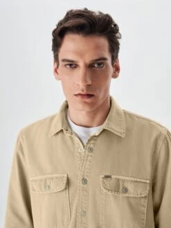 LTB Blouse "Sandro" - Regular Fit - Beige -Gstar Kleding Winkel ltb blouse sandro regular fit beige 4