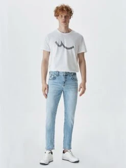 LTB Spijkerbroek "Joshua" - Slim Fit - Lichtblauw -Gstar Kleding Winkel ltb spijkerbroek joshua slim fit lichtblauw 4