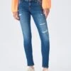 LTB Spijkerbroek "Molly M" - Slim Fit - Blauw -Gstar Kleding Winkel ltb spijkerbroek molly m slim fit blauw