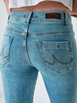 LTB Spijkerbroek "Molly" - Skinny Fit - Lichtblauw -Gstar Kleding Winkel ltb spijkerbroek molly skinny fit lichtblauw 2