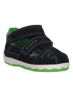 Lurchi Leren Enkelsandalen "Iki" Zwart/groen -Gstar Kleding Winkel lurchi leren enkelsandalen iki zwart groen 1