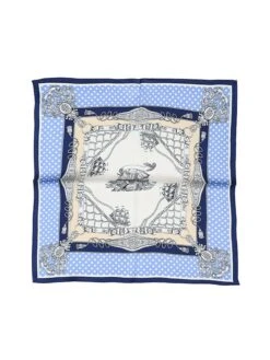 Zijden Doek Blauw/meerkleurig - (L)50 X (B)50 Cm -Gstar Kleding Winkel made in silk zijden doek blauw meerkleurig l 50 x b 50 cm 1