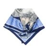 Zijden Doek Blauw/meerkleurig - (L)50 X (B)50 Cm -Gstar Kleding Winkel made in silk zijden doek blauw meerkleurig l 50 x b 50 cm