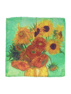 Zijden Sjaal Groen/meerkleurig - (L)90 X (B)90 Cm -Gstar Kleding Winkel made in silk zijden sjaal groen meerkleurig l 90 x b 90 cm 1