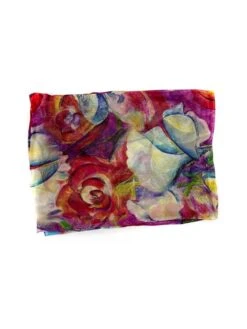 Zijden Sjaal Meerkleurig - (L)180 X (B)90 Cm -Gstar Kleding Winkel made in silk zijden sjaal meerkleurig l 180 x b 90 cm 1