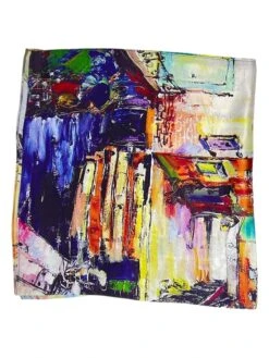 Zijden Sjaal Meerkleurig - (L)50 Cm X (B)50 Cm -Gstar Kleding Winkel made in silk zijden sjaal meerkleurig l 50 cm x b 50 cm 1