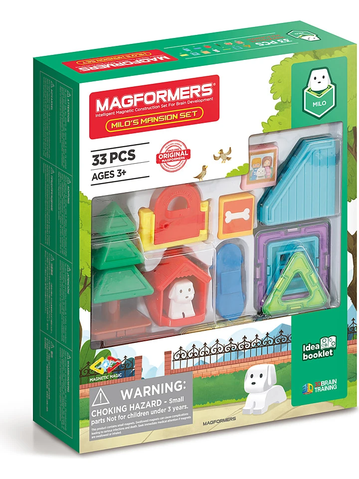 Magformers 33-delige Magneetspeelset "Milo's Masion" - Vanaf 3 Jaar 3 Magformers 33-delige Magneetspeelset "Milo's Masion" - Vanaf 3 Jaar