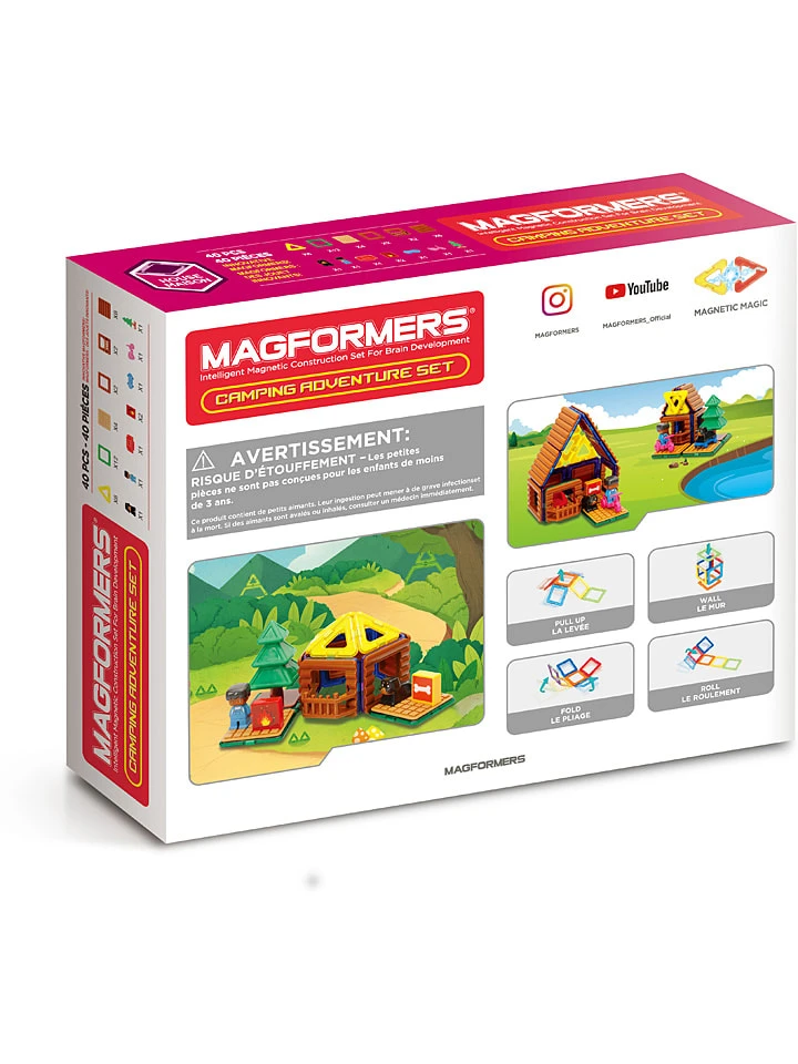 40-delige Magneetspeelset "Magformers Camping Adventure" - 3 Jaar 4 40-delige Magneetspeelset "Magformers Camping Adventure" - 3 Jaar - Afbeelding 2