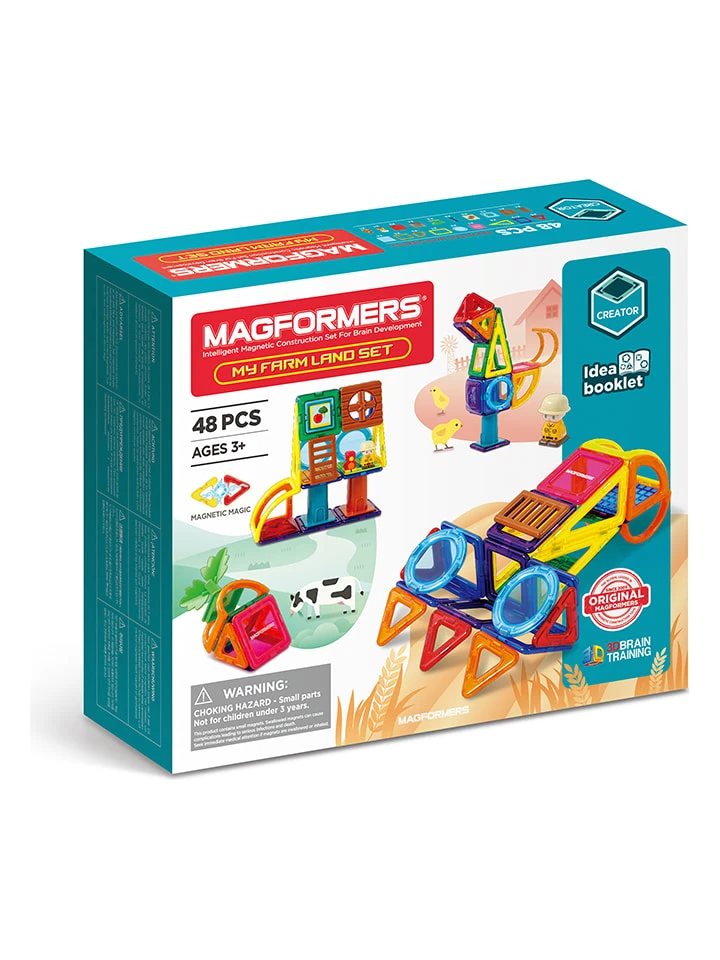 Magformers 48-delige Magneetspeelset "My Farm Land" - Vanaf 3 Jaar 3 Magformers 48-delige Magneetspeelset "My Farm Land" - Vanaf 3 Jaar
