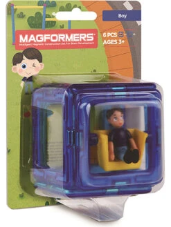 Magformers 6-delige Uitbreidingsset "Boy" - Vanaf 3 Jaar