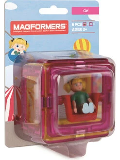 Magformers 6-delige Uitbreidingsset "Girl" - Vanaf 3 Jaar