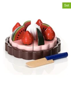 Houten Chocoladetaart Met Accessoires - Vanaf 3 Jaar