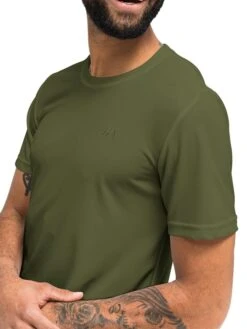 Maier Sports Functioneel Shirt "Walter" Kaki -Gstar Kleding Winkel maier sports functioneel shirt walter kaki 2