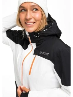 Maier Sports Ski-/snowboardjas "Eiberg" Zwart/wit -Gstar Kleding Winkel maier sports ski snowboardjas eiberg zwart wit 2