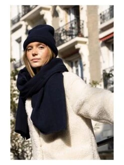 Kasjmieren Muts Donkerblauw -Gstar Kleding Winkel maison heritage paris kasjmieren muts donkerblauw 1