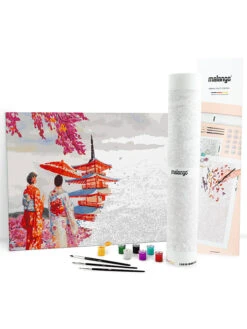 Schilderen-op-nummer-set "Geisha's Voor Fuji" - Vanaf 14 Jaar