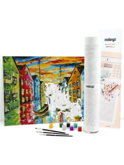 Schilderen-op-nummer-set "Kleurig Amsterdam" - Vanaf 14 Jaar