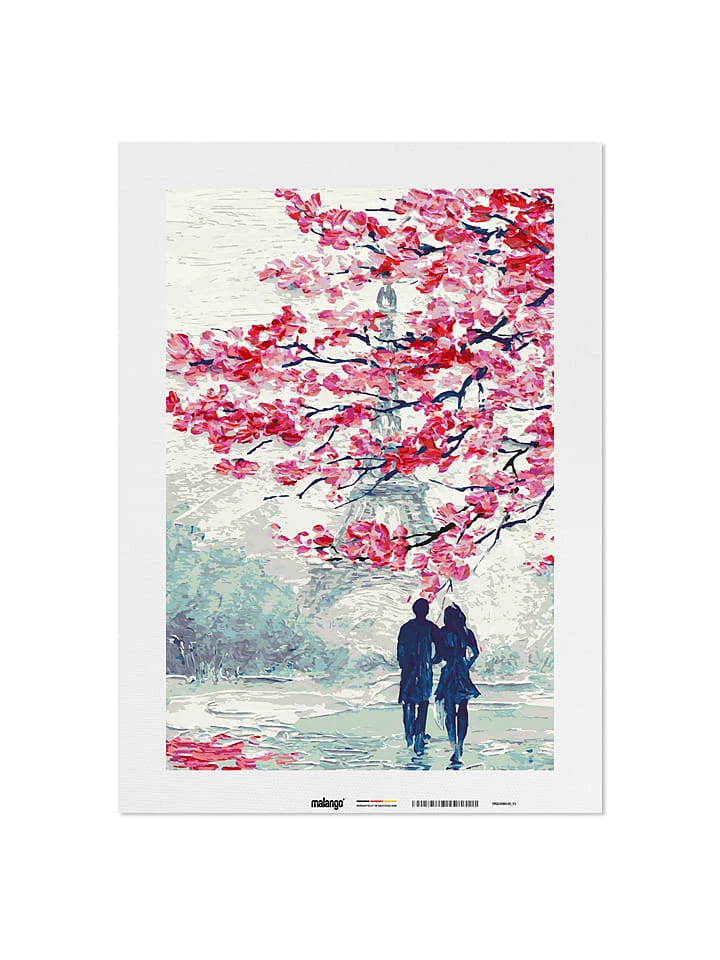 Schilderen-op-nummer-set "Parijse Kersenbloesem" - Vanaf 14 Jaar 4 Schilderen-op-nummer-set "Parijse Kersenbloesem" - Vanaf 14 Jaar - Afbeelding 2