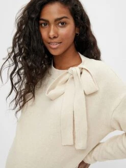 Zwangerschapstrui "Mily" Crème -Gstar Kleding Winkel mama licious zwangerschapstrui mily creme 2