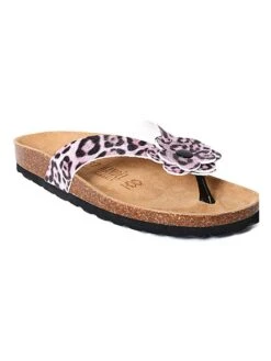 Teenslippers Roze/zwart -Gstar Kleding Winkel mandel teenslippers roze zwart 1