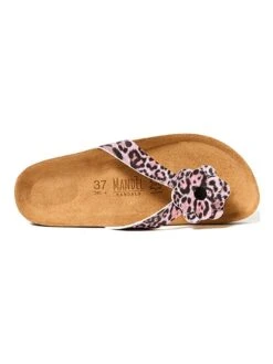 Teenslippers Roze/zwart -Gstar Kleding Winkel mandel teenslippers roze zwart 4