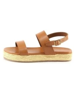 Leren Sandalen "Sansa" Lichtbruin -Gstar Kleding Winkel manoukian shoes leren sandalen sansa lichtbruin 2