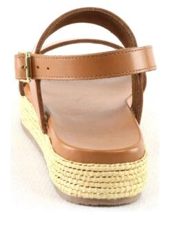 Leren Sandalen "Sansa" Lichtbruin -Gstar Kleding Winkel manoukian shoes leren sandalen sansa lichtbruin 3