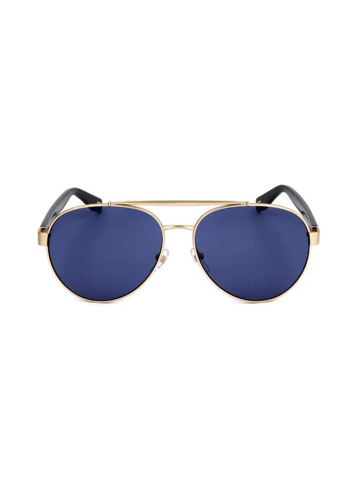 Marc Jacobs Dameszonnebril Goudkleurig-grijs/donkerblauw 3 Marc Jacobs Dameszonnebril Goudkleurig-grijs/donkerblauw