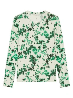 Marc O'Polo Longsleeve Crème/groen