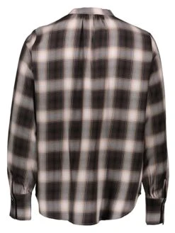 Marc O'Polo Blouse Donkerbruin/wit -Gstar Kleding Winkel marc opolo blouse donkerbruin wit 1