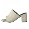 Marco Tozzi Leren Slippers Crème -Gstar Kleding Winkel marco tozzi leren slippers creme